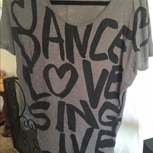 Papaya Grey and black Tapered T-shirt